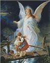 Pattern, Guardian Angel Watching over Children by Artecy Cross Stitch