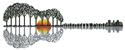 Pattern, Guitar Landscape Sunset by Artecy Cross Stitch