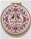 An Emblem of Love - A Quaker Cross-Stitch Hoop