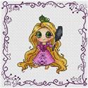 Pattern, Baby Princess Rapunzel by Les Petites Croix De Lucie