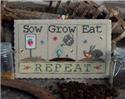 Pattern, Sow, Grow, Eat (w/buttons) by Puntini Puntini
