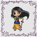 Pattern, Baby Princess Mulan by Les Petites Croix De Lucie