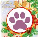 Pawprint Christmas Ornament