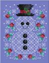 Pattern, Blackwork Snowman by Kitty & Me Designs
