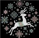 Pattern, Snowflake Reindeer by Kitty & Me Designs