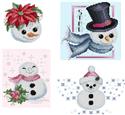 Pattern, Snowman Ornaments by Kitty & Me Designs
