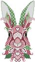 Pattern, Colorful Bunnies Pink and Green by Kitty & Me Designs