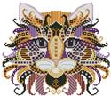 Pattern, Colorful Cats Nightmare by Kitty & Me Designs