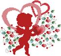 Pattern, Cupids Heart by Kitty & Me Designs