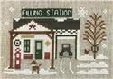 Pattern, Hometown Holiday - Pop's Filling Station by Little House Needleworks