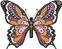 Pattern, Colorful Butterflies Sunset by Kitty & Me Designs