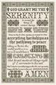 Pattern, Serenity Prayer by My Big Toe