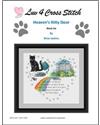 Pattern, Heaven's Kitty Door - Black Cat by Luv 4 Cross Stitch