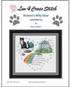 Pattern, Heaven's Kitty Door - Black Tuxedo Cat by Luv 4 Cross Stitch