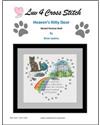 Pattern, Heaven's Kitty Door - Muted Tortoise Shell Cat by Luv 4 Cross Stitch