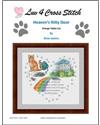 Pattern, Heaven's Kitty Door - Orange Tabby Cat by Luv 4 Cross Stitch