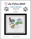 Pattern, Heaven's Kitty Door- Dark Brown Tabby by Luv 4 Cross Stitch