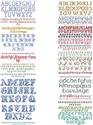 Cross Stitch Alphabets With Backstitch
