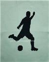 Pattern, Soccer Player Silhouette by Stitchnmomma