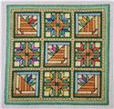 Pattern, Quilt Blocks 2 - Flower Baskets by Rogue Stitchery