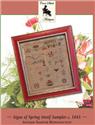 Pattern, Signs Of Spring Motif SamplerCirca 1845 by Cross Stitch Antiques