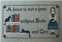 Pattern, Books And Cats by Puntini Puntini