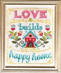 Pattern, Love Builds A Happy Home by Tiny Modernist