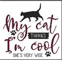 Pattern, My Cat Thinks I'm Cool by Cross Stitch Wonders