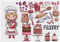 Pattern, Food Collection Pastry by Les Petites Croix De Lucie