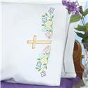 Stamped Stitchable, Cross (Perle Edge Pillowcase) by Jack Dempsey