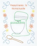Stamped Stitchable, Happiness is Homemade by Jack Dempsey