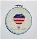 Pattern, Magnificent MInis - Patriotic Balloon by Stitchnmomma