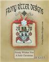 Pattern, Frosty Wishes You A Safe Christmas by Frony Ritter Designs