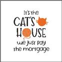 Pattern, It's The Cat's House We Just Pay The Mortgage by Cross Stitch Wonders