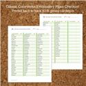 Supply, Embroidery Floss Classic Colorworks Checklist by PinoyStitch