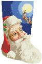 Pattern, Jolly St. Nick Stocking by Kooler Design Studio