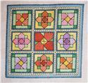 Pattern, Quilt Blocks 9 Spring Flowers by Rogue Stitchery