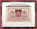 Pattern, love lives here by Country Cottage Needleworks