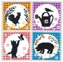 Pattern, Farm Yard Animals by Bobbie G Designs