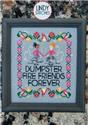 Pattern, Dumpster Fire Friends Forever by Lindy Stitches