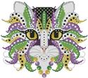 Colorful Cats Mardi Gras