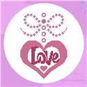 Pattern, Heart with Love by Kiokiz