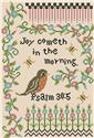 Pattern, Inspirational Sampler Series: - Psalm 30:5 by Kitty & Me Designs