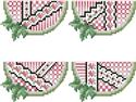Pattern, Crazy Watermelons Ornaments by Kitty & Me Designs