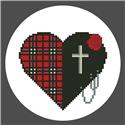 Pattern, Goth Heart by Kiokiz