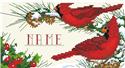 Pattern, Christmas Cardinals by Kooler Design Studio
