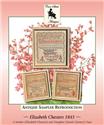Pattern, Elizabeth Chesters 1843 by Cross Stitch Antiques