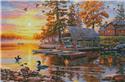 Pattern, Canoe Camp Buffalo by Artecy Cross Stitch