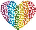 Pattern, Mini Rainbow Heart by Artecy Cross Stitch