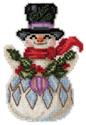 Snowman with Holly